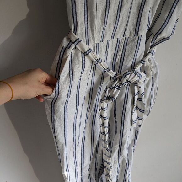 A New Day Striped Sleeveless Jumpsuit Women's Size Small - Picture 4 of 5